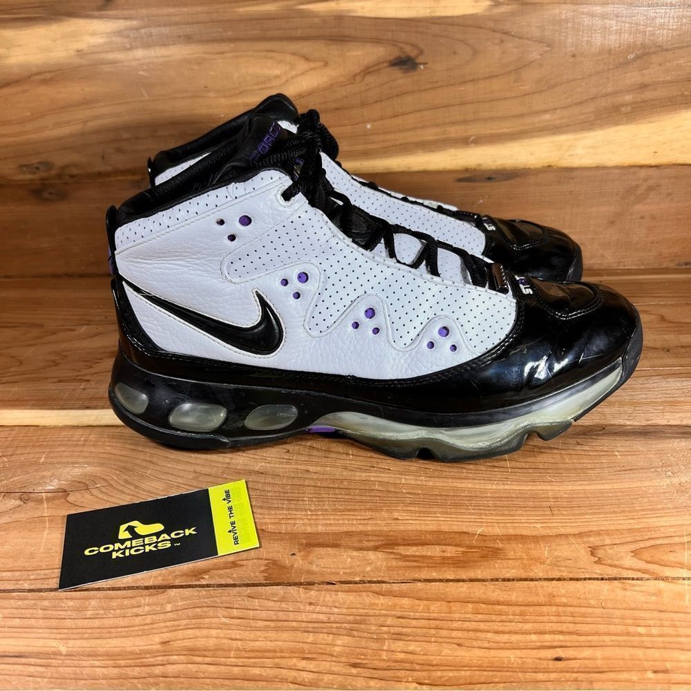 Nike Air Force Stat 2 White Black Purple 316970-101 Sneakers Shoes Men’s Size 10